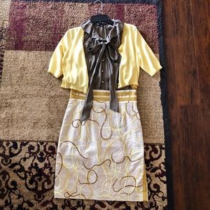 Antonio Melani Skirt & Sweater Set EUC